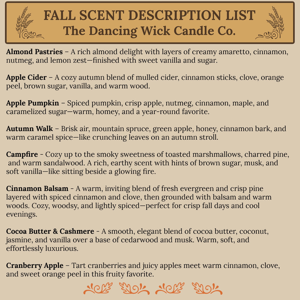 Fall Amber Candles