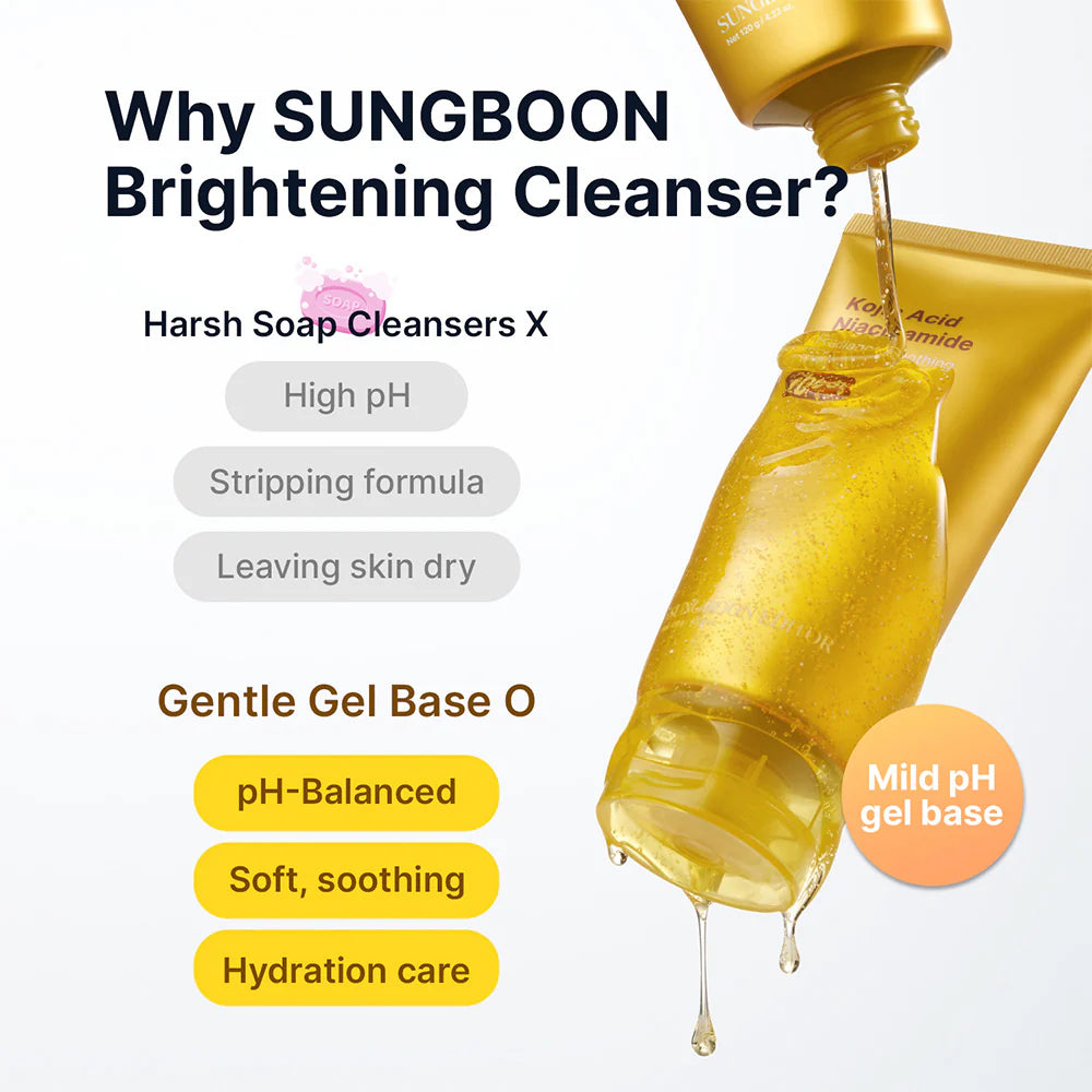 Sungboon Kojic Acid Niacinamide Brightening Face Gel Cleanser
