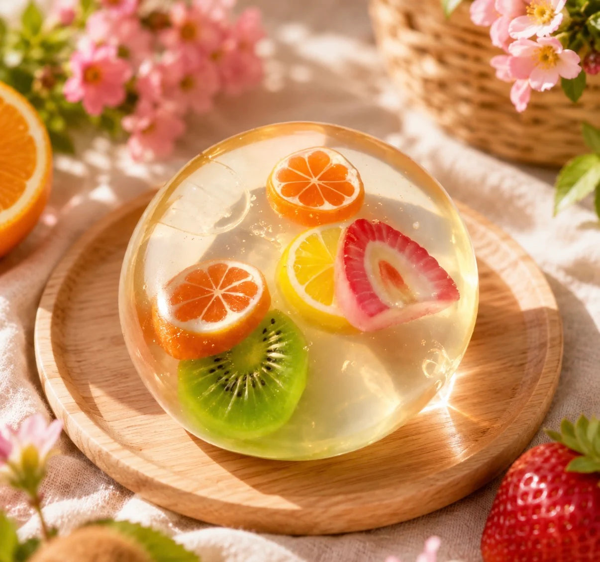 Coconut Oil Fruit Filled Squishy